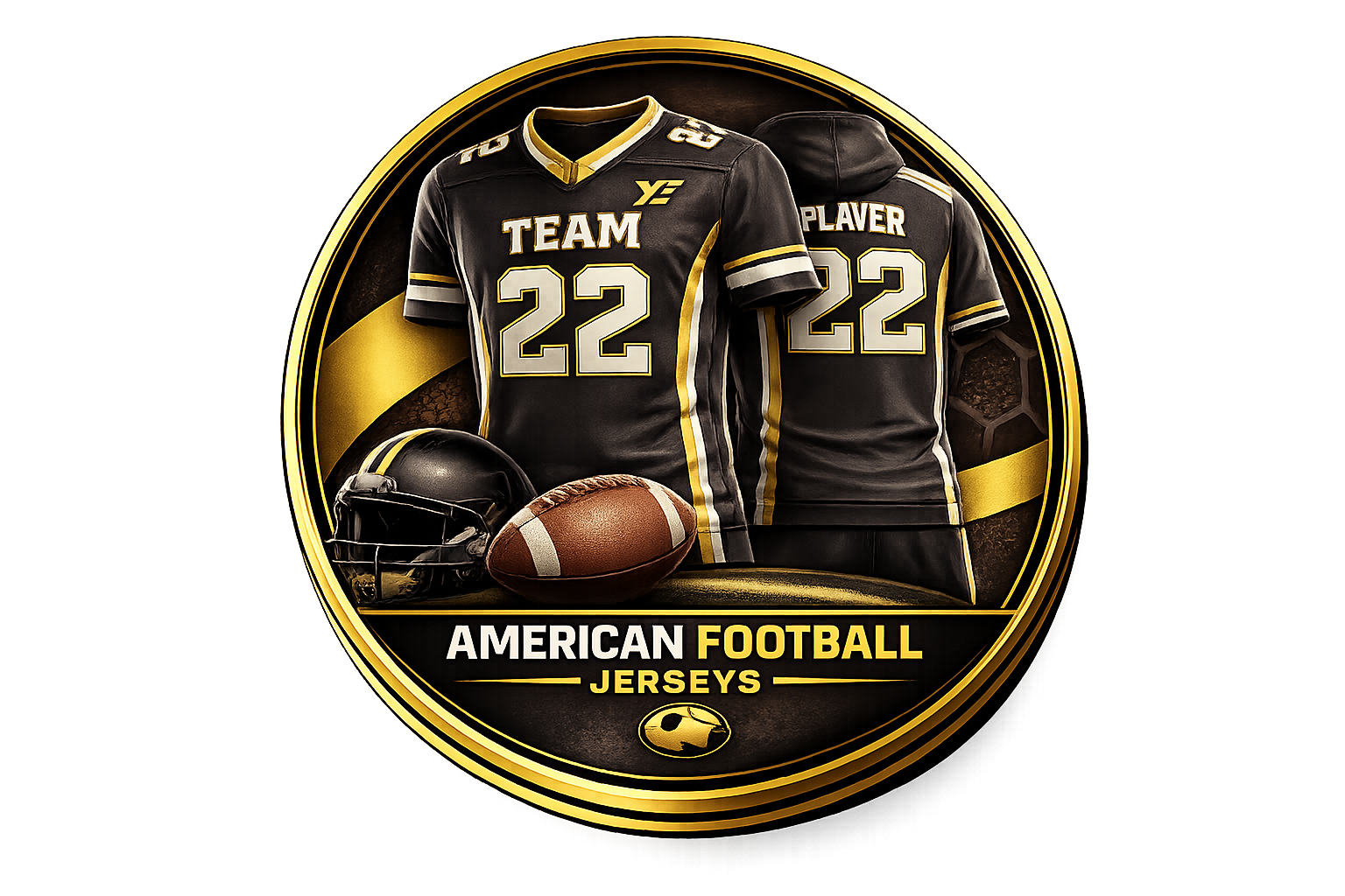 Custom American football uniforms