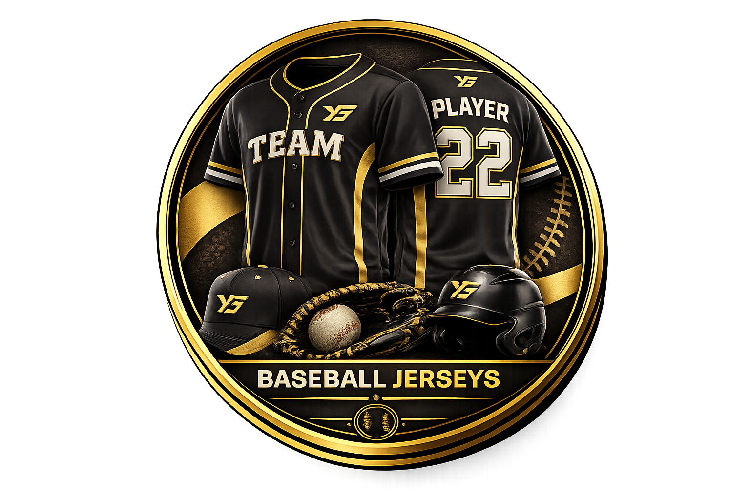 Custom baseball uniform set